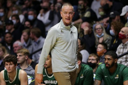 Wright State head coach Scott Nagy during the first half of an NCAA men's basketball game, Tuesday, Nov. 16, 2021 at Mackey Arena in West Lafayette.

Bkc Purdue Vs Wright State