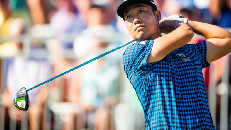 Kevin Na tees off during the QBE Shootout on Friday, Dec. 10, 2021 at Tiburon Golf Club in Naples, Fla.

Ndn 20211210 Qbe Shootout 0200