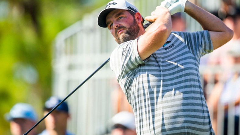 Marc Leishman tees off during the QBE Shootout on Friday, Dec. 10, 2021 at Tibur  n Golf Club in Naples, Fla.

Ndn 20211210 Qbe Shootout 0237