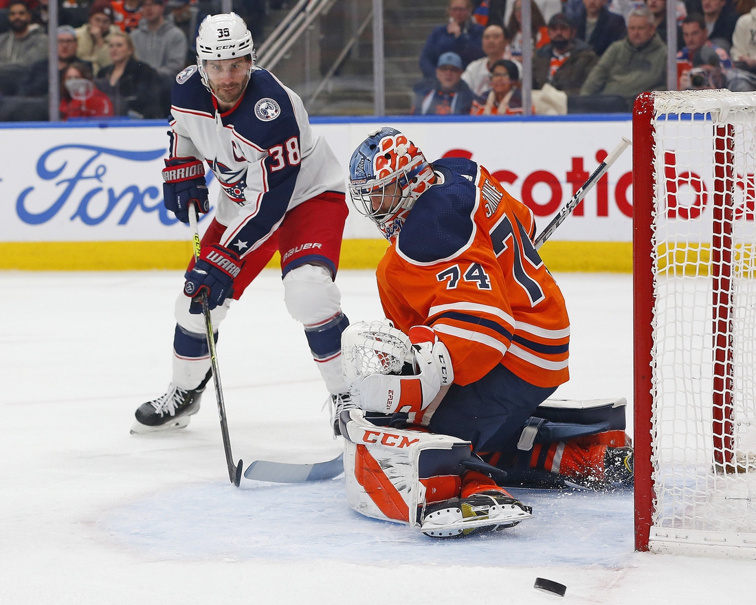 Oilers Defeat Slumping Blue Jackets