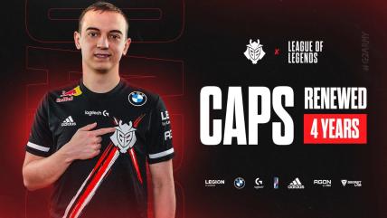 G2 Esports signs Caps to 4-year extension