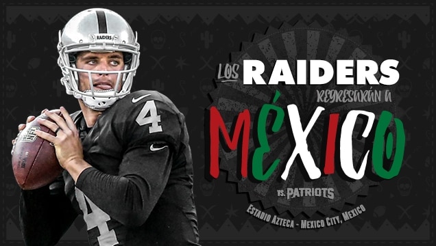 Oakland Raiders New England Patriots Mexico City Las Vegas Raiders Report Derek Carr