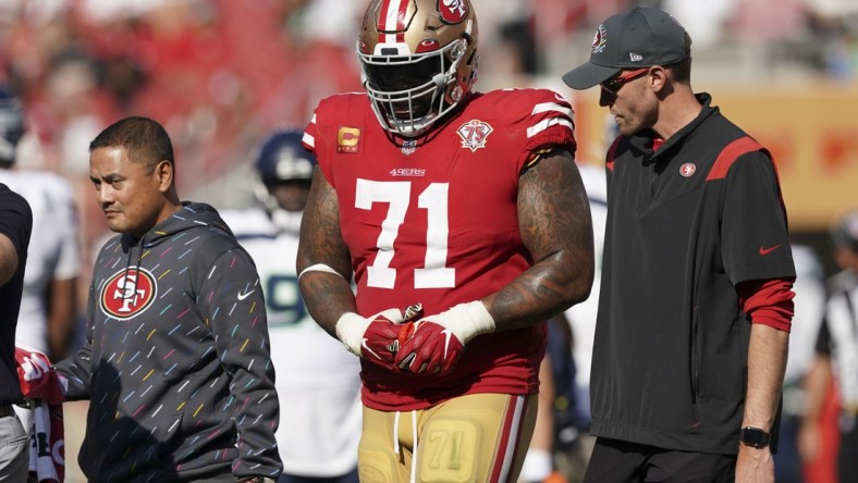 highest-paid offensive lineman, San Francisco 49ers