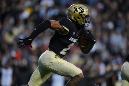 Nov 6, 2021; Boulder, Colorado, USA; Colorado Buffaloes wide receiver Brenden Rice (2) carries the ball in the second quarter against the Oregon State Beavers  at Folsom Field. Mandatory Credit: Ron Chenoy-USA TODAY Sports