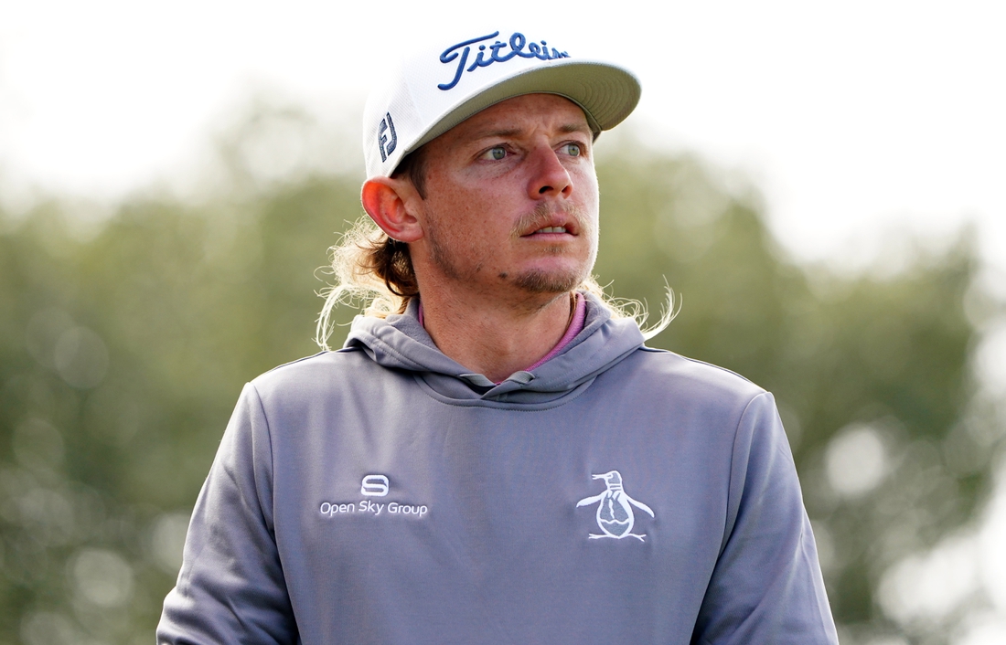 Nov 21, 2021; Sea Island, Georgia, USA; Cameron Smith walks off the second tee during the final round of the RSM Classic golf tournament at Sea Island Golf Club - Plantation Course. Mandatory Credit: John David Mercer-USA TODAY Sports