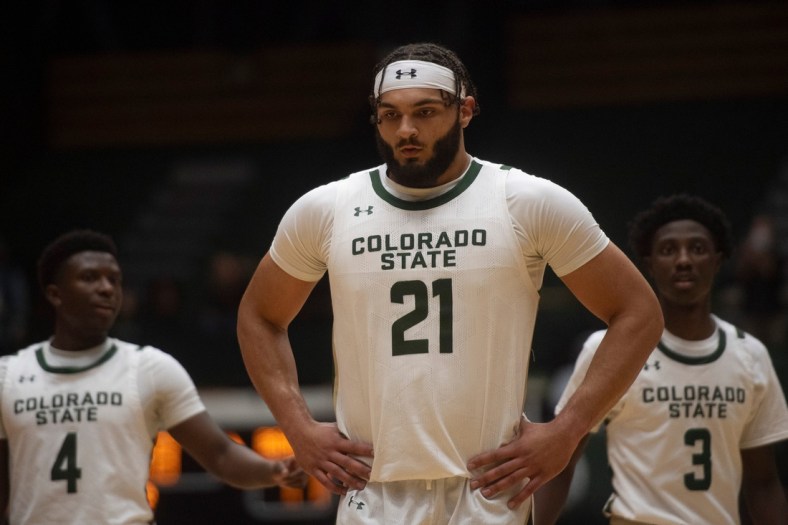 Colorado State basketball player David Roddy prepares for a free throw during his team's game against Northern Colorado on Saturday, Nov. 27, 2021, at Moby Arena in Fort Collins.

Ftc 1127 Ja Csu Noco Mbball 034