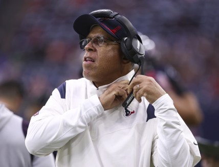 Dec 26, 2021; Houston, Texas, USA; Houston Texans head coach David Culley before the game against the Los Angeles Chargers at NRG Stadium. Mandatory Credit: Troy Taormina-USA TODAY Sports