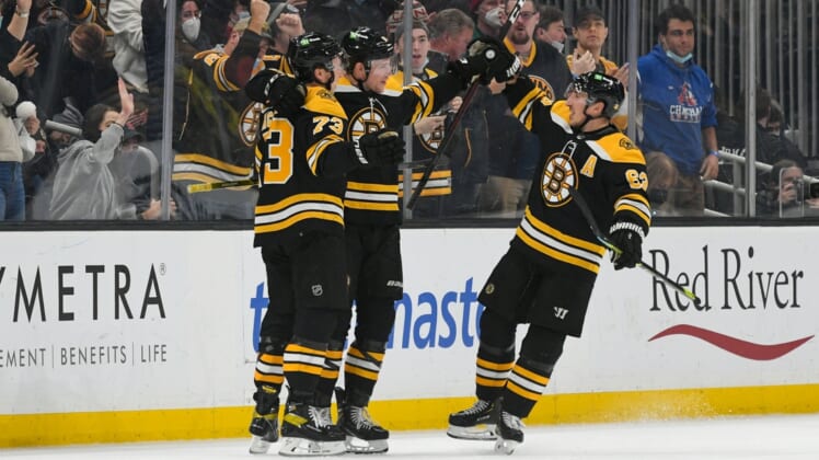 Bruins' Charlie Coyle winging it for now