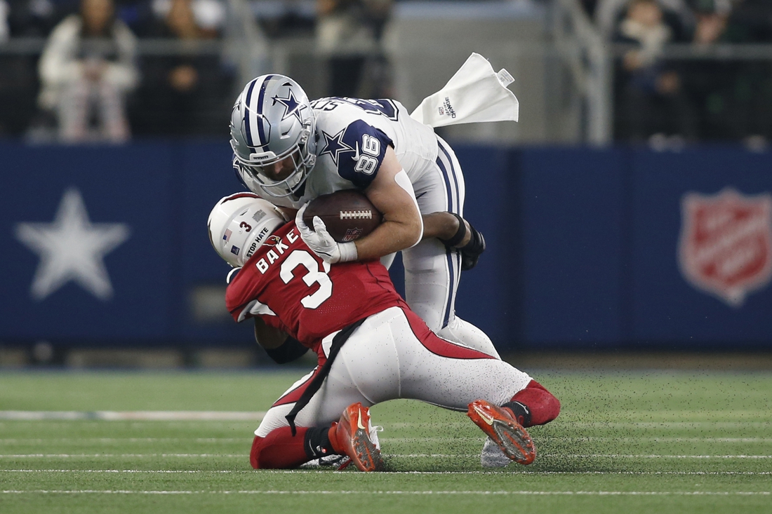 Arizona Cardinals safety Budda Baker (3) runs during an NFL