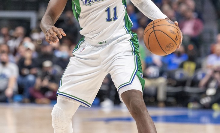 Dec 7, 2021; Dallas, Texas, USA; Dallas Mavericks forward Tim Hardaway Jr. (11) in action during the game between the Brooklyn Nets and the Dallas Mavericks at the American Airlines Center. Mandatory Credit: Jerome Miron-USA TODAY Sports