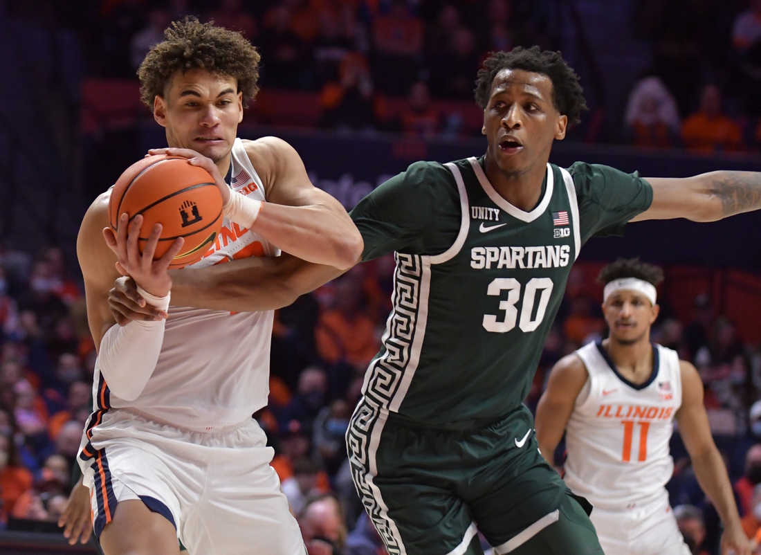 No. 24 Illinois fights off No. 10 Michigan State in Big Ten battle