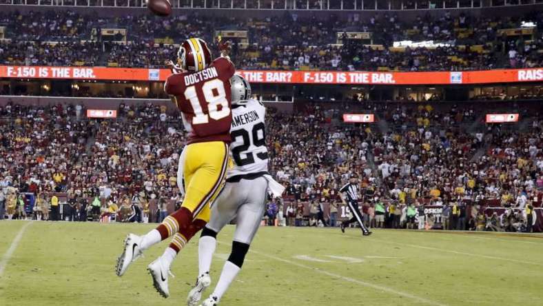 las vegas raiders report washington redskins