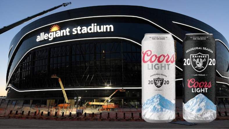 Las Vegas raiders molson coors allegiant stadium coors light