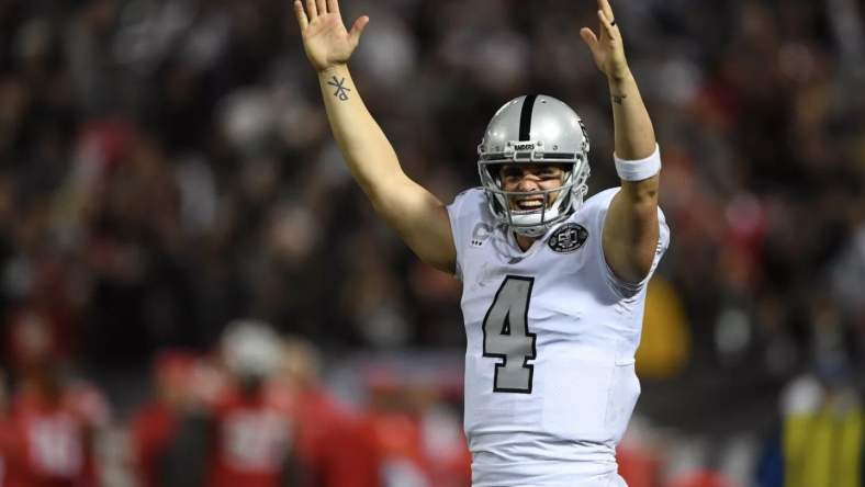 Derek Carr Oakland Raiders Kansas City Chiefs Las Vegas Raiders THursday Night Football