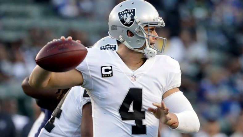 Derek Carr inside the numbers oakland raiders