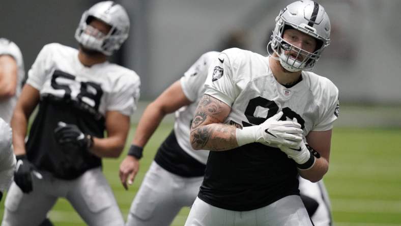 Maxx Crosby Las Vegas Raiders training camp Paul Guenther