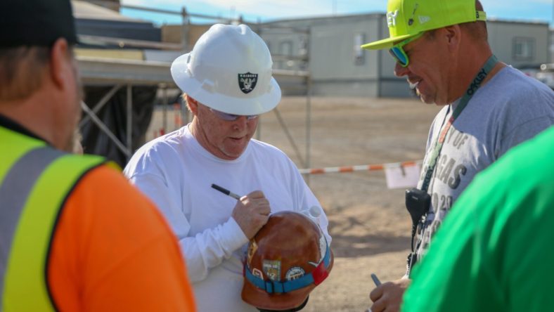 Mark Davis Raiders las Vegas stadium lunch