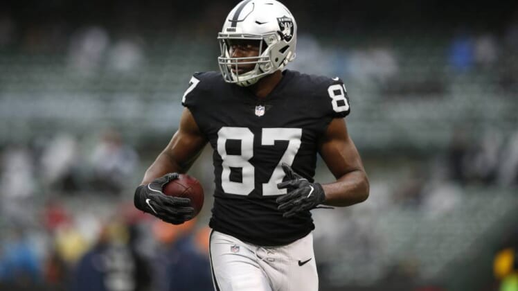 jared Cook Oakland Raiders inside the numbers