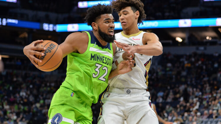 NBA: New Orleans Pelicans at Minnesota Timberwolves