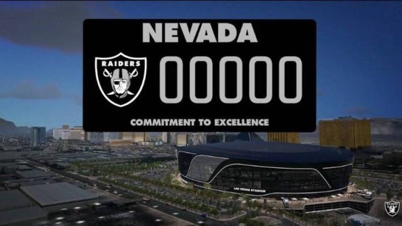 raiders nevada license plate