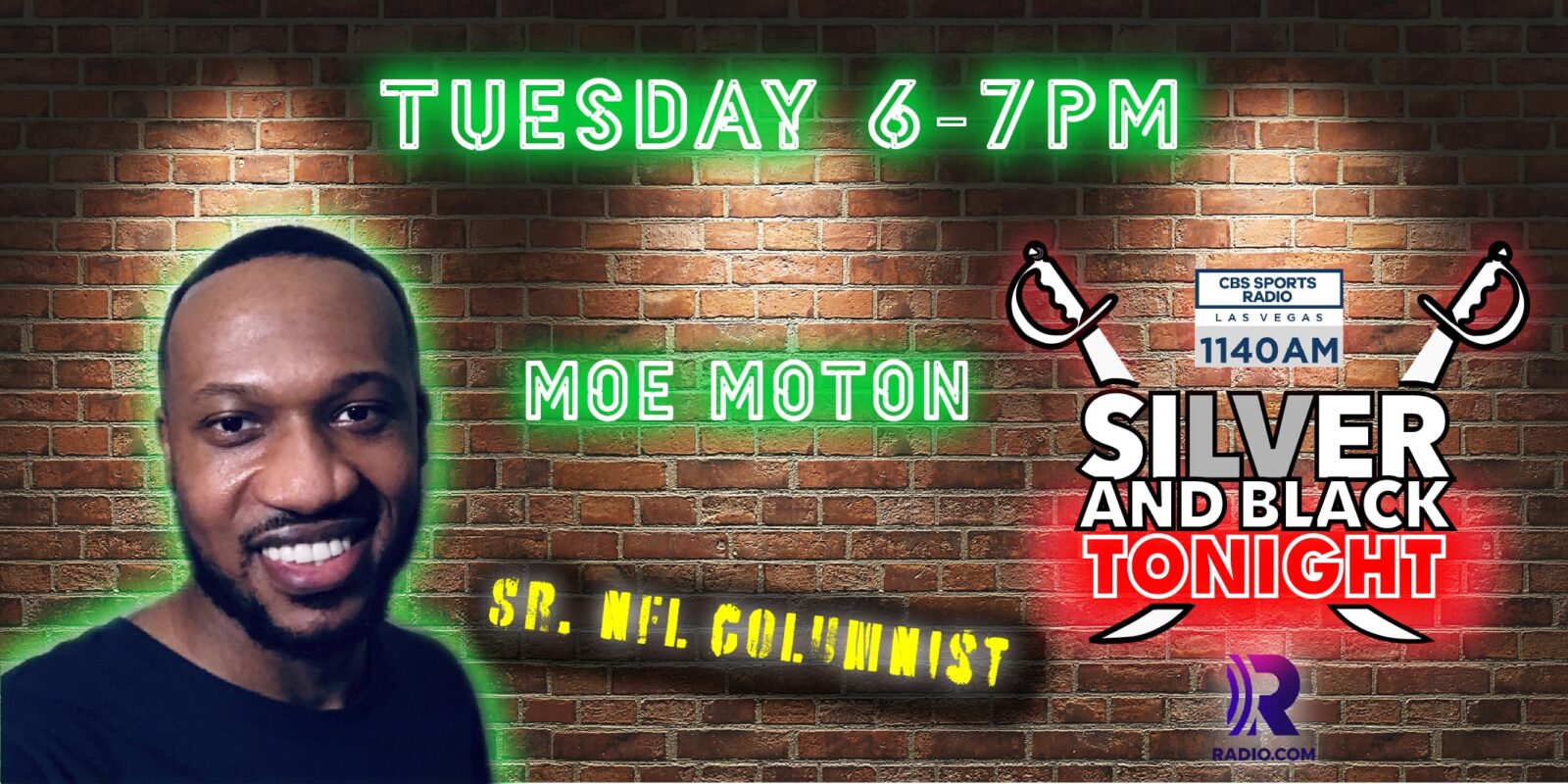 moe moton silver and black tonight raiders cbs sports 1140