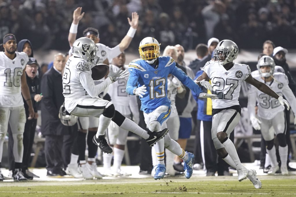 karl joseph oakland raiders los angeles chargers silver and black today scott gulbransen