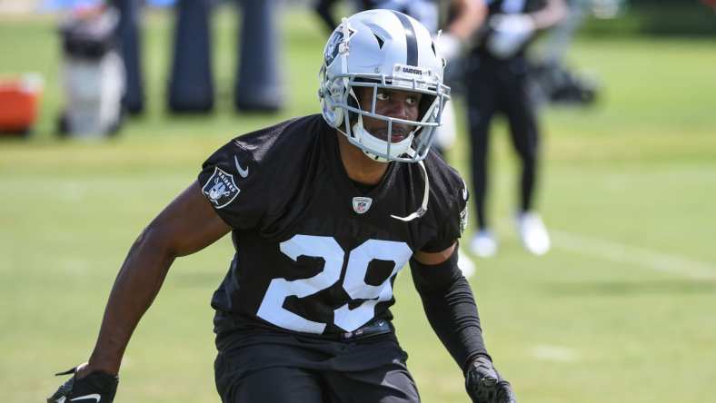 lamarcus Joyner Las Vegas raiders safety cornerback jim O'Neil