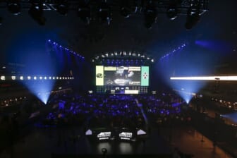 Jan 26, 2020; Minneapolis, Minnesota, USA; Los Angeles OpTic Gaming battles Chicago Huntsmen during the Call of Duty League Launch Weekend at The Armory. Mandatory Credit: Bruce Kluckhohn-USA TODAY Sports