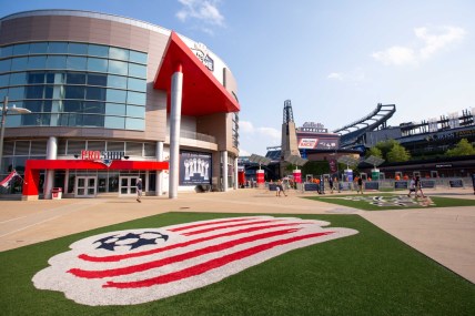 Jul 7, 2021; Foxborough, Massachusetts, USA; A general view of Gillette Stadium before the New England Revolution play the against the Toronto FC. Mandatory Credit: Paul Rutherford-USA TODAY Sports