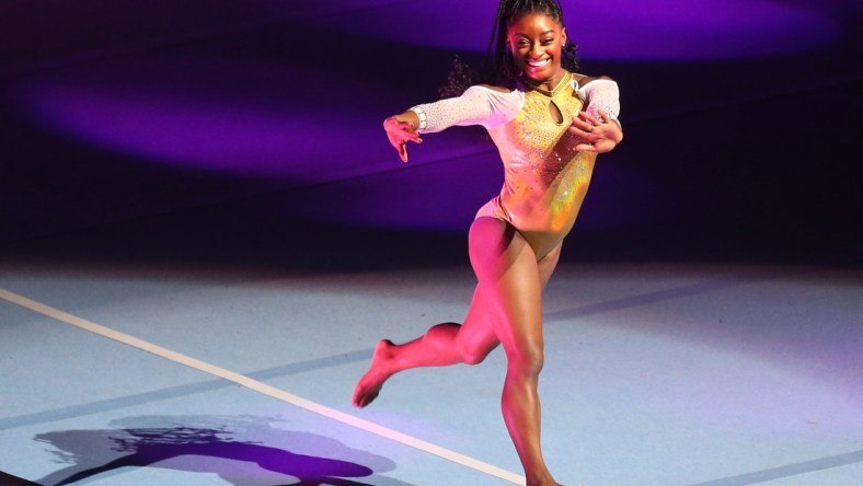 Simone Biles and the rest of the Gold Over America Tour performed at KFC Yum! Center Saturday evening. Oct. 23, 2021

Simone 02