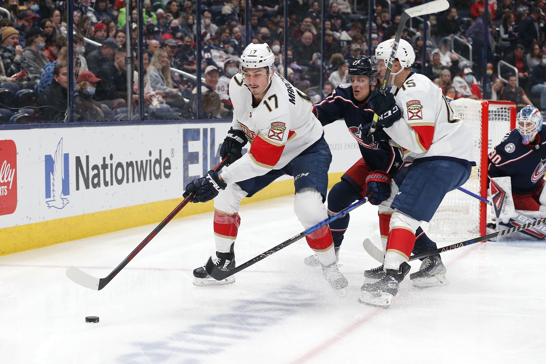 NHL roundup: Mason Marchment ties Panthers' record with 6 points