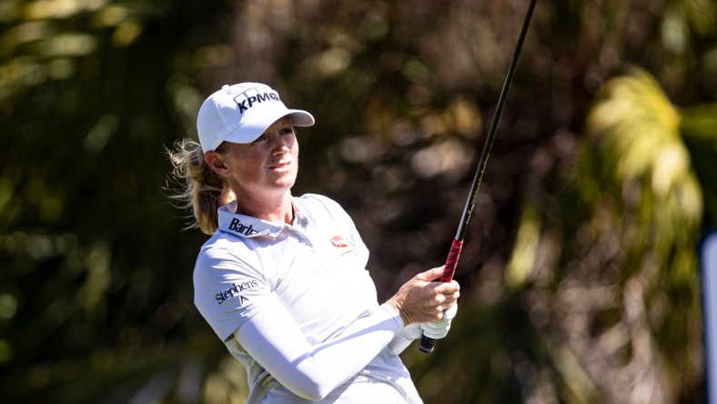 Stacy Lewis plays in the second round of the 2022 LPGA Drive On Championship at Crown Colony in Fort Myers on Friday, Feb. 4, 2022.  She finished 9 under.

Stacey3