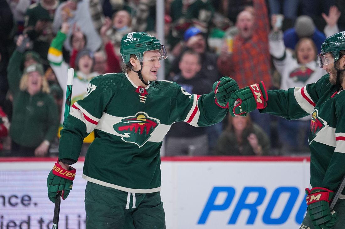 It's Marcus Foligno, your teammate!' Wild welcome Kirill Kaprizov in style  - The Athletic
