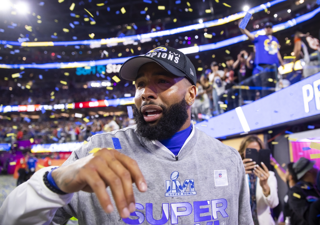 L.A. Rams' wide receiver Odell Beckham Jr. has successful knee surgery,  announces birth of son