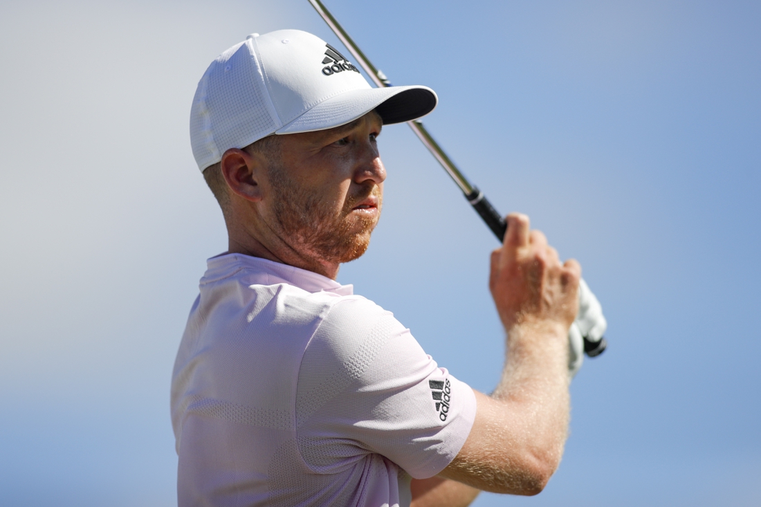 Feb 26, 2022; Palm Beach Gardens, Florida, USA; Daniel Berger plays his shot from the fourth tee during the third round of The Honda Classic golf tournament. Mandatory Credit: Sam Navarro-USA TODAY Sports