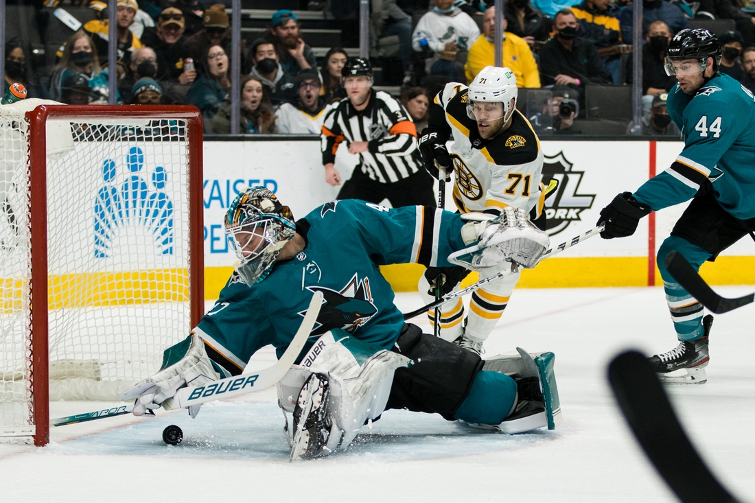 Bruins Beat Sharks Behind Brad Marchand's Two Goals