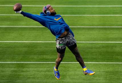 WATCH: Odell Beckham Jr. scores first touchdown of Super Bowl LVI
