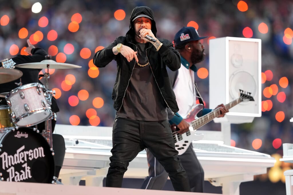 Eminem debuts 'Air Shady' Air Jordan 3 PE during Super Bowl LVI halftime performance