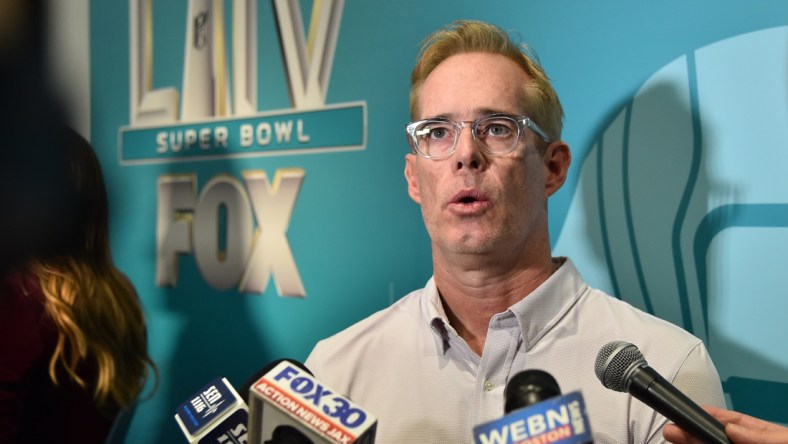 Jan 28, 2020; Miami, Florida, USA; Fox Sports broadcaster Joe Buck speaks with the media during Fox Sports media day at the Miami Beach convention center. Mandatory Credit: Jasen Vinlove-USA TODAY Sports