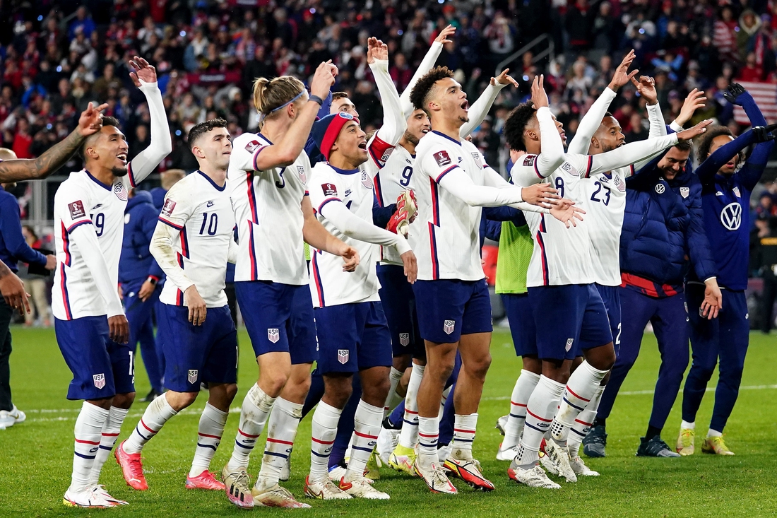 The U.S. men's national soccer team celebrates its victory over Mexico.

Syndication The Enquirer