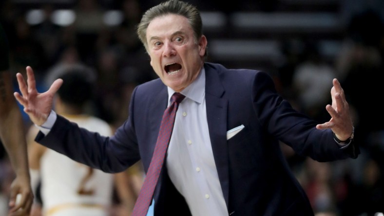 Iona head coach Rick Pitino disagrees with a call by a ref during a MAAC Conference basketball game against Siena at Iona College in New Rochelle Jan. 25, 2022. Iona never trailed as they defeated Sienna 74-55.

Iona Vs Sienna Basketball