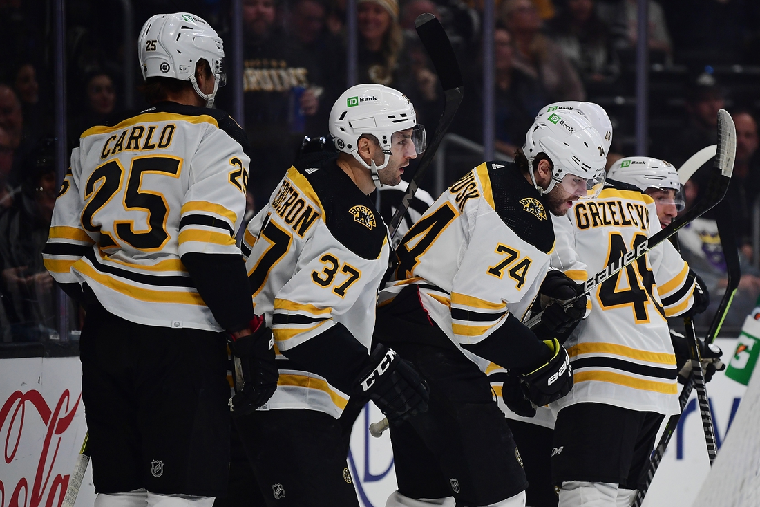 Jake DeBrusk's Hat Trick Propels Bruins To 7-0 Rout Of Kings