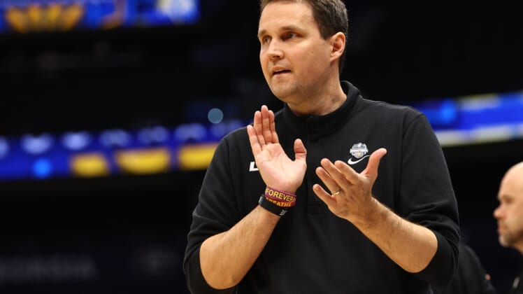 Mar 10, 2022; Tampa, FL, USA; LSU Tigers head coach Will Wade against the Missouri Tigers during the second half at Amalie Arena. Mandatory Credit: Kim Klement-USA TODAY Sports
