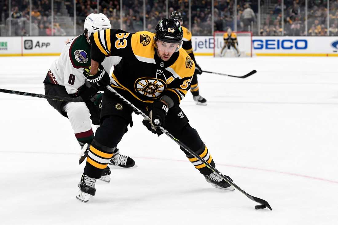 Charlie Coyle scores late to lead Bruins past Coyotes, Bruins