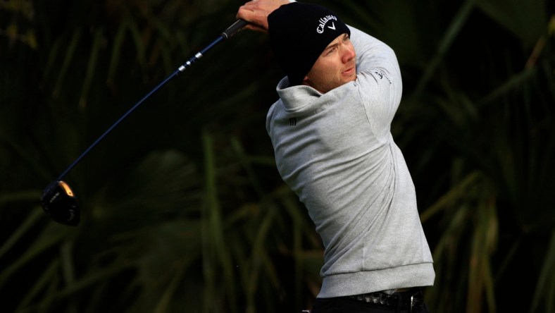 Sam Burns tees off on 5 of the Players Stadium Course Sunday, March 13, 2022 at TPC Sawgrass in Ponte Vedra Beach. Sunday marked finishing second rounds and beginning third rounds of golf for The Players Championship.

Jki 031422 Playerssuncorey 30