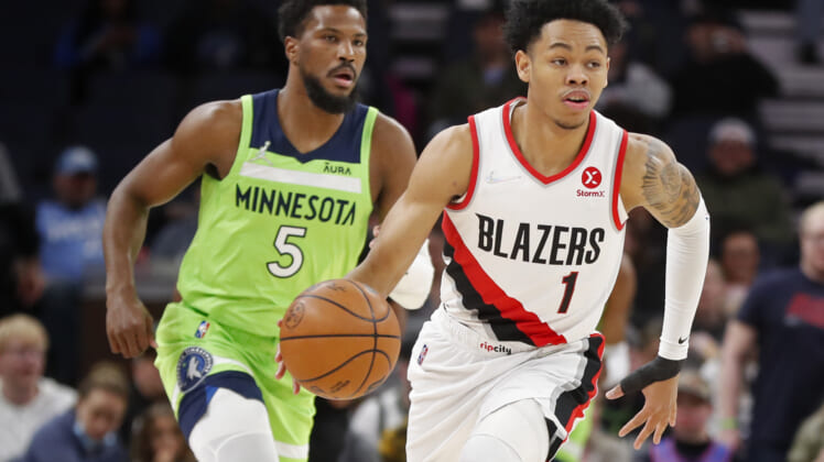 NBA: Portland Trail Blazers at Minnesota Timberwolves