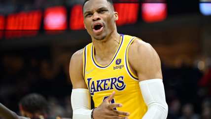 WATCH: Russell Westbrook debates with Lakers beat writer over team’s poor play…again