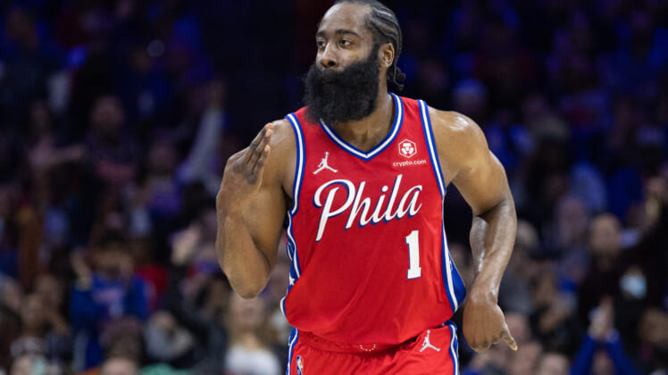 James Harden dominates in Philadelphia 76ers home debut, talks ...