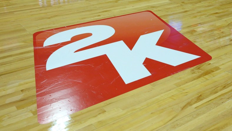 Nov 10, 2018; Syracuse, NY, USA; General view of the 2K Empire Classic logo prior to the game between the Morehead State Eagles and the Syracuse Orange at the Carrier Dome. Mandatory Credit: Rich Barnes-USA TODAY Sports