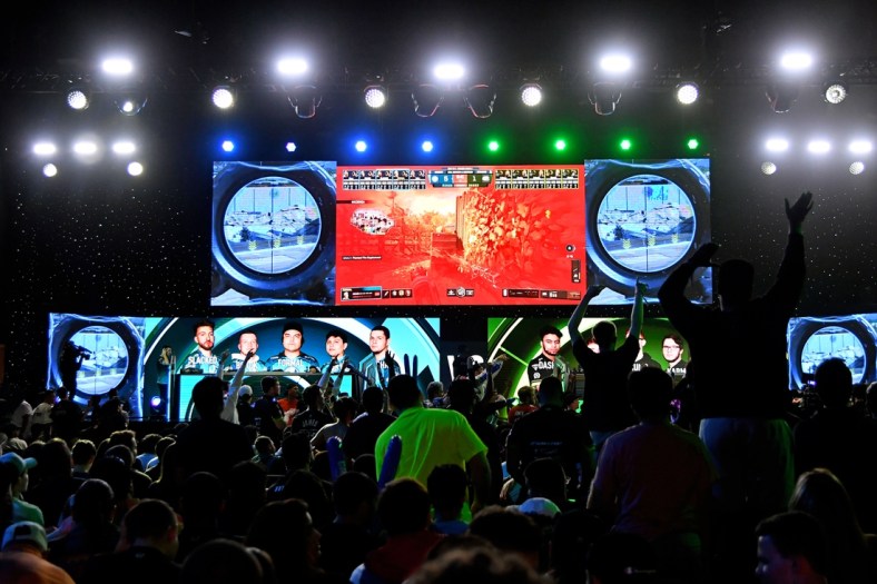 Jul 20, 2019; Miami Beach, FL, USA; A general view during game play between Luminosity and Optic Gaming during the Call of Duty League Finals e-sports event at Miami Beach Convention Center. Mandatory Credit: Jasen Vinlove-USA TODAY Sports